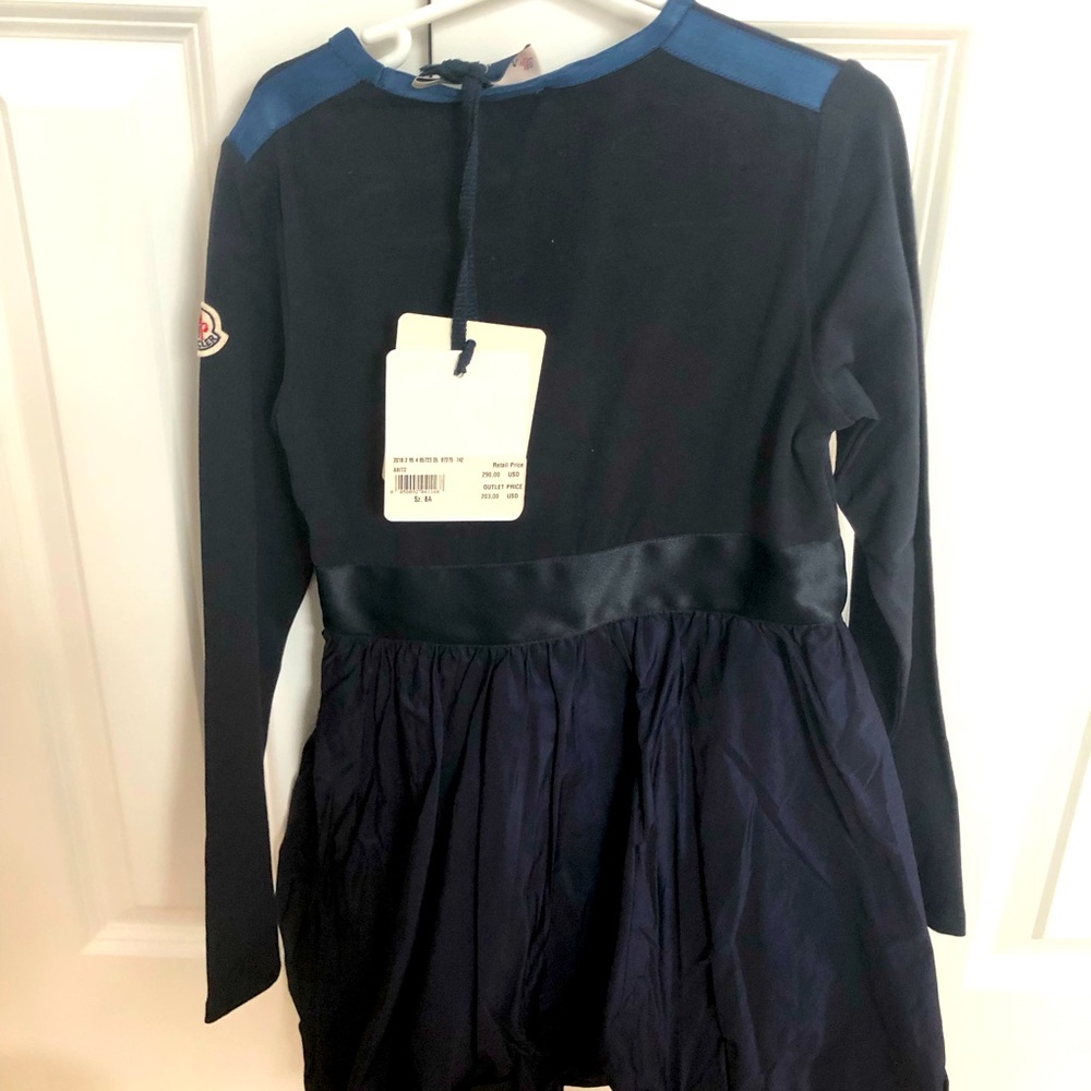 NWT Moncler Girl’s Long Sleeve Dress, 8A